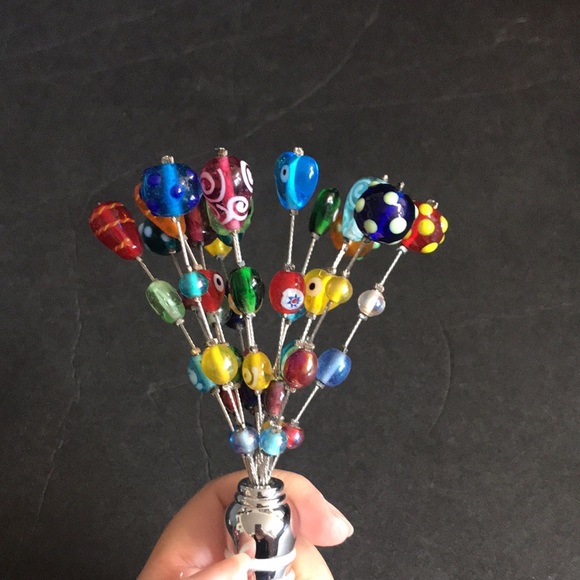 Adorable Devil eye glass art wine stopper - Picture 4 of 4